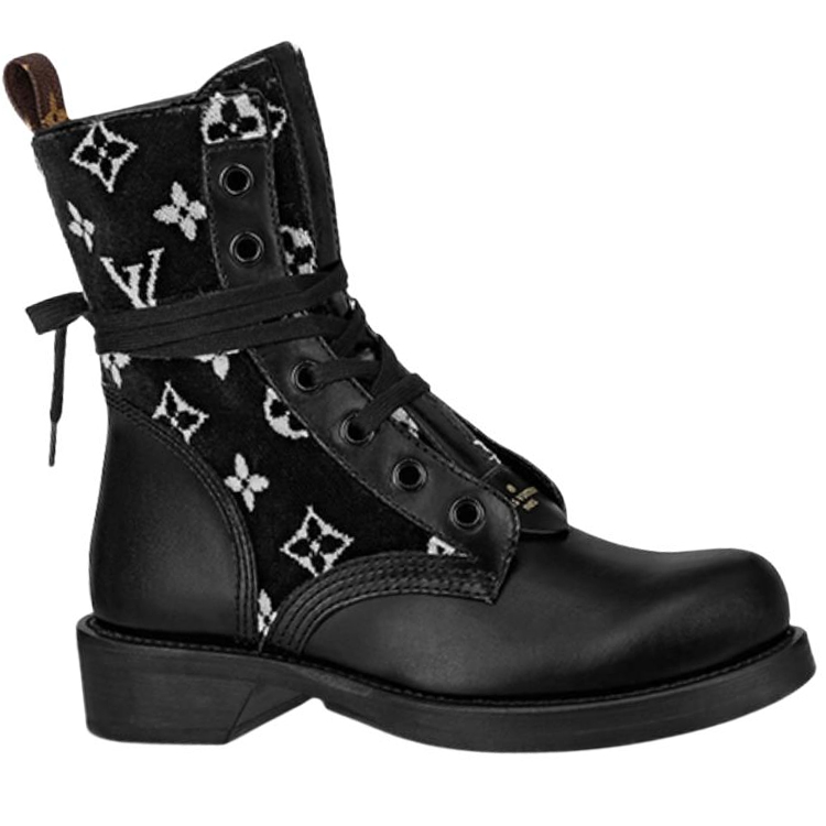 Order (W) Botas Louis Vuitton Metropolis Flat Ranger 'Negro con Monograma Blanco' 1A95Z4
