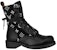 (W) But Louis Vuitton Metropolis Flat Ranger Boots 'Hitam dengan Monogram Putih' 1A95Z4