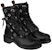 (W) But Louis Vuitton Metropolis Flat Ranger Boots 'Hitam dengan Monogram Putih' 1A95Z4