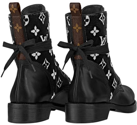 (Women) Louis Vuitton Metropolis Flat Ranger Boots 'Black with White Monogram' 1A95Z4 Shop (Women) Louis Vuitton Metropolis Flat Ranger Boots 'Black with White Monogram' 1A95Z4