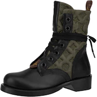 (Women) Louis Vuitton Metropolis Flat Ranger Shoes 'Olive Green Monogram with Black' 1A952D (Women) Louis Vuitton Metropolis Flat Ranger Shoes 'Olive Green Monogram with Black' 1A952D