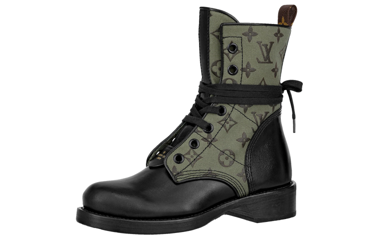 (Women) Louis Vuitton Metropolis High Top 'Khaki Logo Patchwork' 1A8G0E