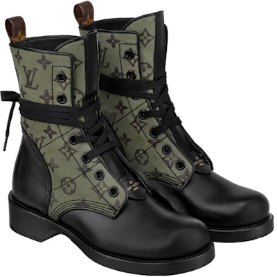 (Women) Louis Vuitton Metropolis High Top 'Khaki Logo Patchwork' 1A8G0E Lookbook (Women) Louis Vuitton Metropolis High Top 'Khaki Logo Patchwork' 1A8G0E