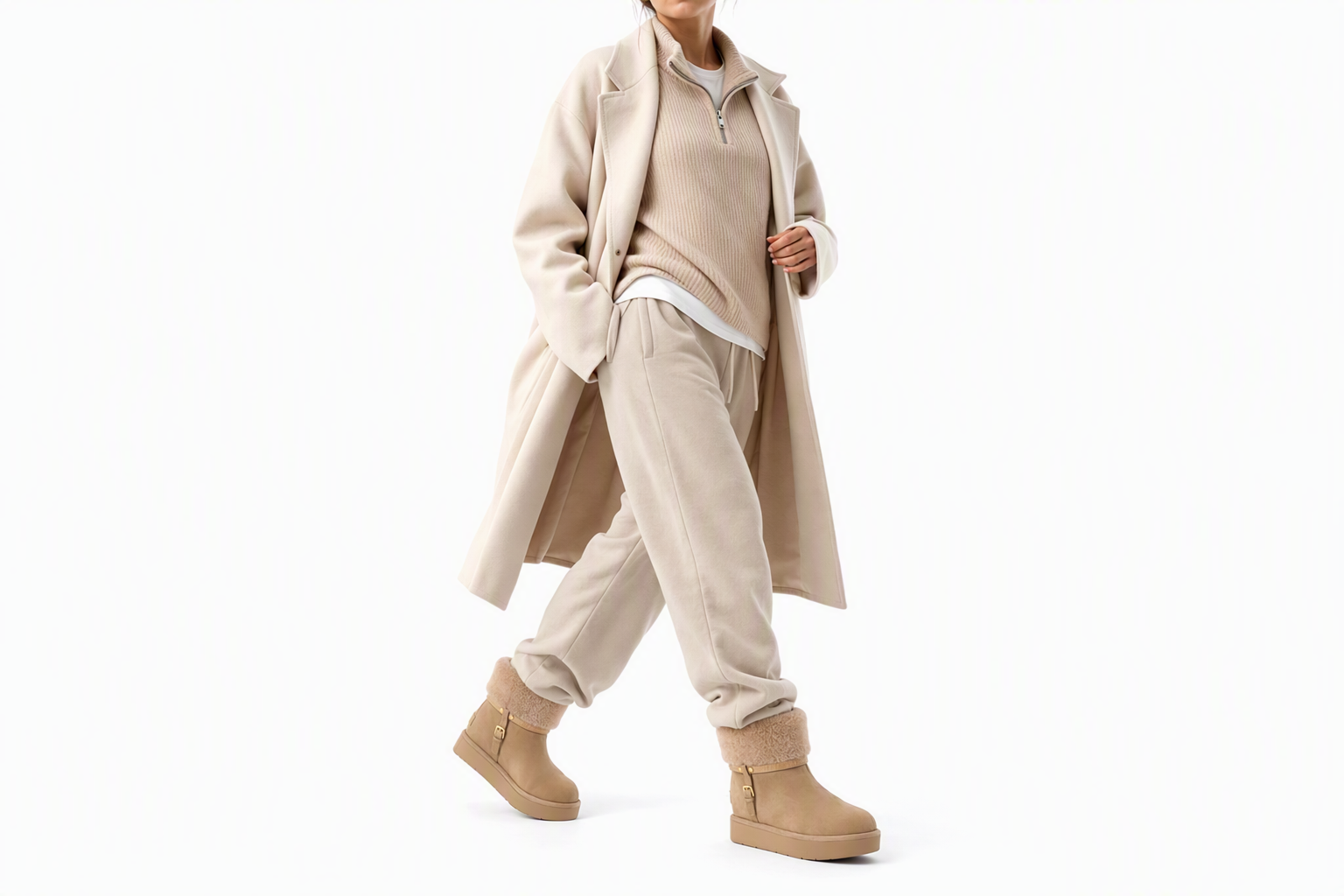 Order (Women) Louis Vuitton Mid-Cut Snow Boot 'Beige Comfort' 1AC79G