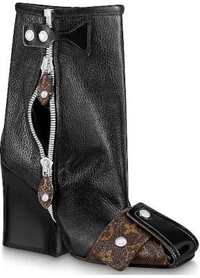 (Women) Louis Vuitton Mid-Top Boot 'Black Brown Zip' 1AACCZ Order (Women) Louis Vuitton Mid-Top Boot 'Black Brown Zip' 1AACCZ