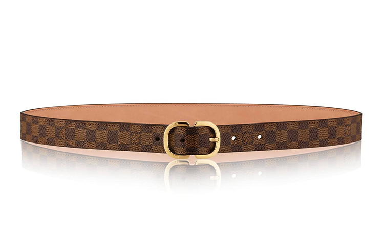 (Women) LOUIS VUITTON Mini Brown Belt 2.5cm Wide M9744