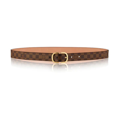 (Women) LOUIS VUITTON Mini Brown Belt 2.5cm Wide M9744