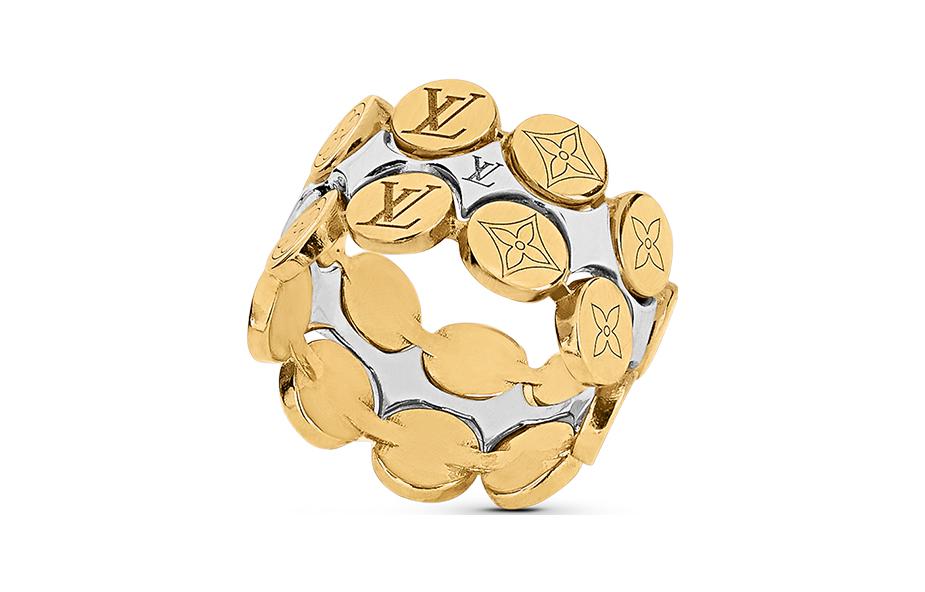 Order (W) Cincin Emas Louis Vuitton Wanita Metal Letter Desain Minimalis. MP355M