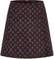 (Women) LOUIS VUITTON Monogram A-Line Casual Skirt Brown for Women. 1A90Z6 (Women) LOUIS VUITTON Monogram A-Line Casual Skirt Brown for Women. 1A90Z6