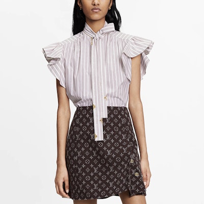 (W) LOUIS VUITTON Skirt Monogram A-Line Coklat Wanita Kasual. 1A90Z6 Details for (W) LOUIS VUITTON Skirt Monogram A-Line Coklat Wanita Kasual. 1A90Z6