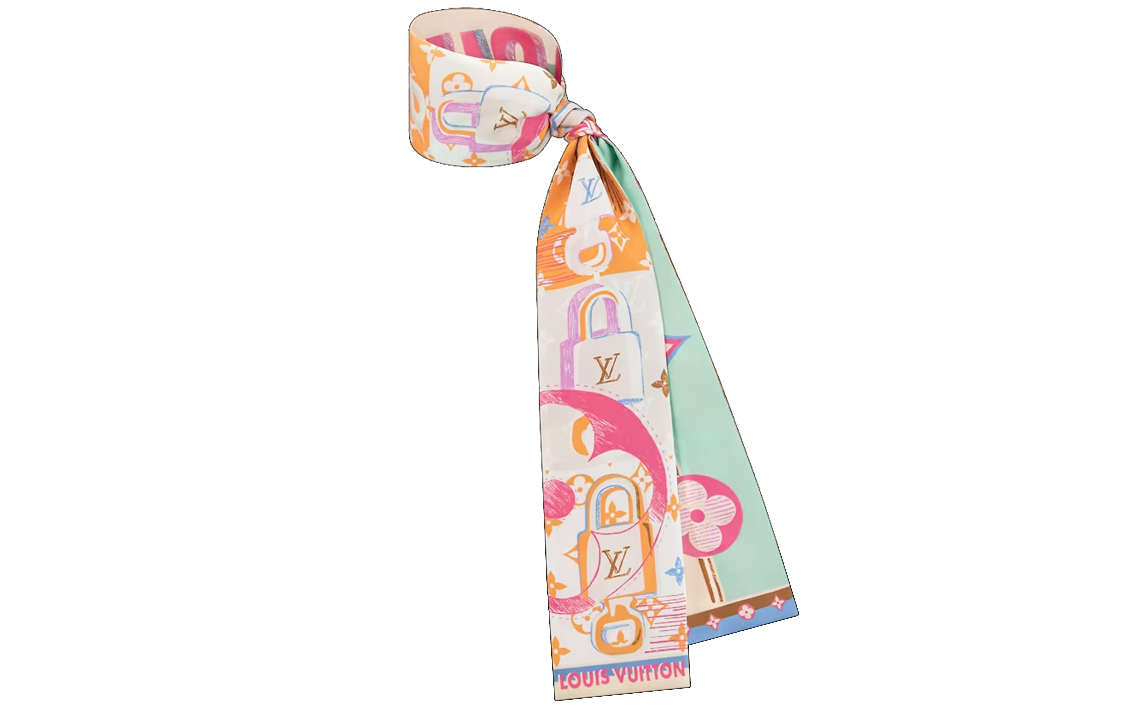 Lookbook (Women) Louis Vuitton Monogram Arty LV Unlocked Floral Lock  Headband Multicolor M78497