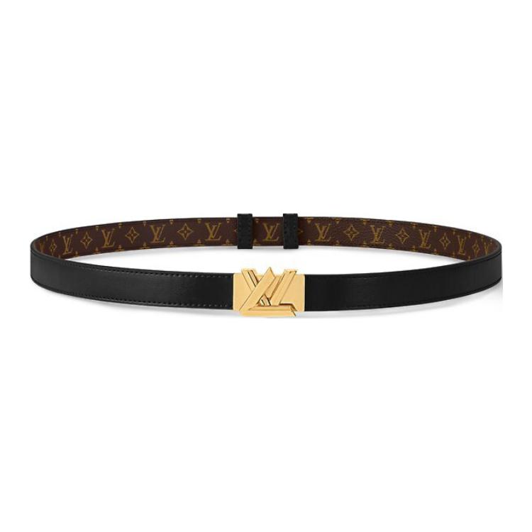 (Women) Louis Vuitton Monogram Belt Women’s Black 2CM Width M8614Z