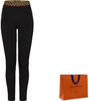 (Women) LOUIS VUITTON Monogram Black Plain Elastic Skinny Trousers 1A7VTC (Women) LOUIS VUITTON Monogram Black Plain Elastic Skinny Trousers 1A7VTC