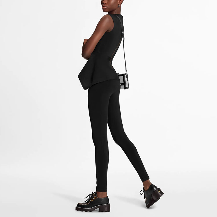 Shop (W) LOUIS VUITTON Celana Skinny Elastis Monogram Hitam Polos 1A7VTC