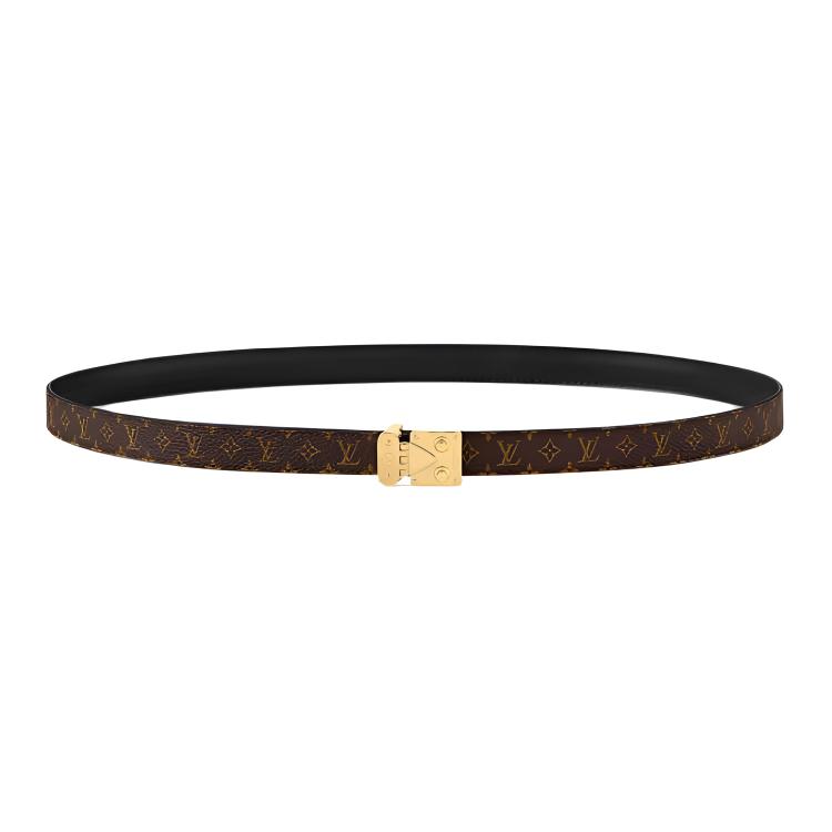 (Women) Louis Vuitton Monogram Calfskin Belt Black/Brown 18CM M4102W 圖 3