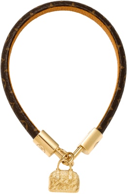 (W) Louis Vuitton Pulsera Monograma de Piel de Ternera Marrón M6220F Buy (W) Louis Vuitton Pulsera Monograma de Piel de Ternera Marrón M6220F