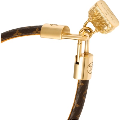 (W) Louis Vuitton Pulsera Monograma de Piel de Ternera Marrón M6220F Shop (W) Louis Vuitton Pulsera Monograma de Piel de Ternera Marrón M6220F