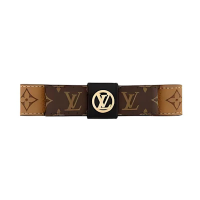 (Women) LOUIS VUITTON Monogram Calfskin Hair Clip Brown ( Accessory) M02321