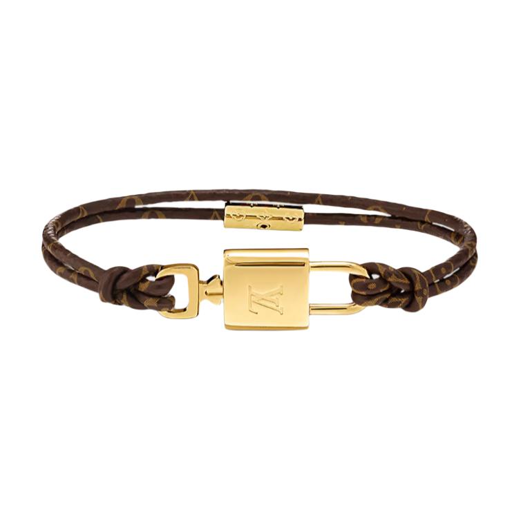 (Women) LOUIS VUITTON Monogram Canvas Bracelet Gold  Accessory. M8275E