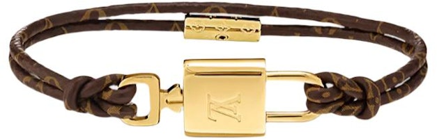 (Women) LOUIS VUITTON Monogram Canvas Bracelet Gold Accessory. M8275E (Women) LOUIS VUITTON Monogram Canvas Bracelet Gold Accessory. M8275E