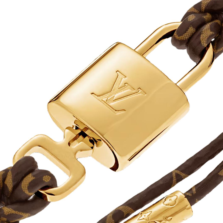 Shop (W) 루이 비통 모노그램 캔버스 브레이슬릿 골드 액세서리. M8275E