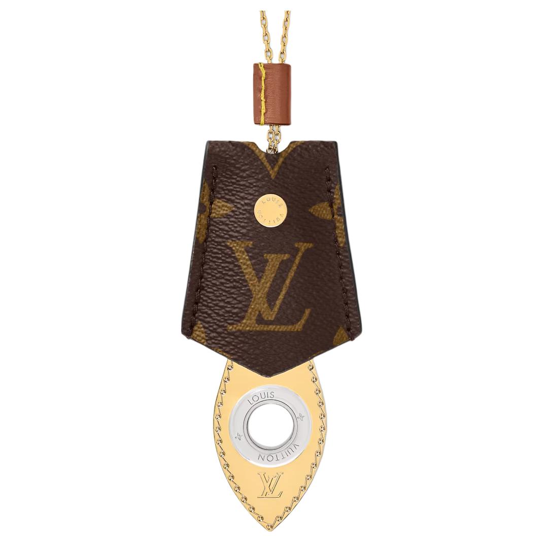 (Women) LOUIS VUITTON Monogram Canvas Necklace Gold for Women. M03453 圖 3