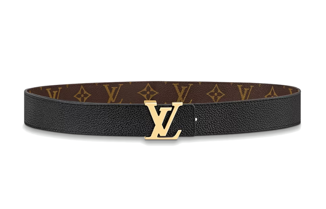 (Women) Louis Vuitton Monogram Canvas Smooth Buckle Belt Black 3CM Width M0565U 圖 2