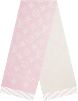 (W) 路易威登女士粉色羊绒流苏围巾Monogram款式 M77729 Order (W) 路易威登女士粉色羊绒流苏围巾Monogram款式 M77729