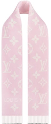 (W) 路易威登女士粉色羊绒流苏围巾Monogram款式 M77729 Lookbook (W) 路易威登女士粉色羊绒流苏围巾Monogram款式 M77729