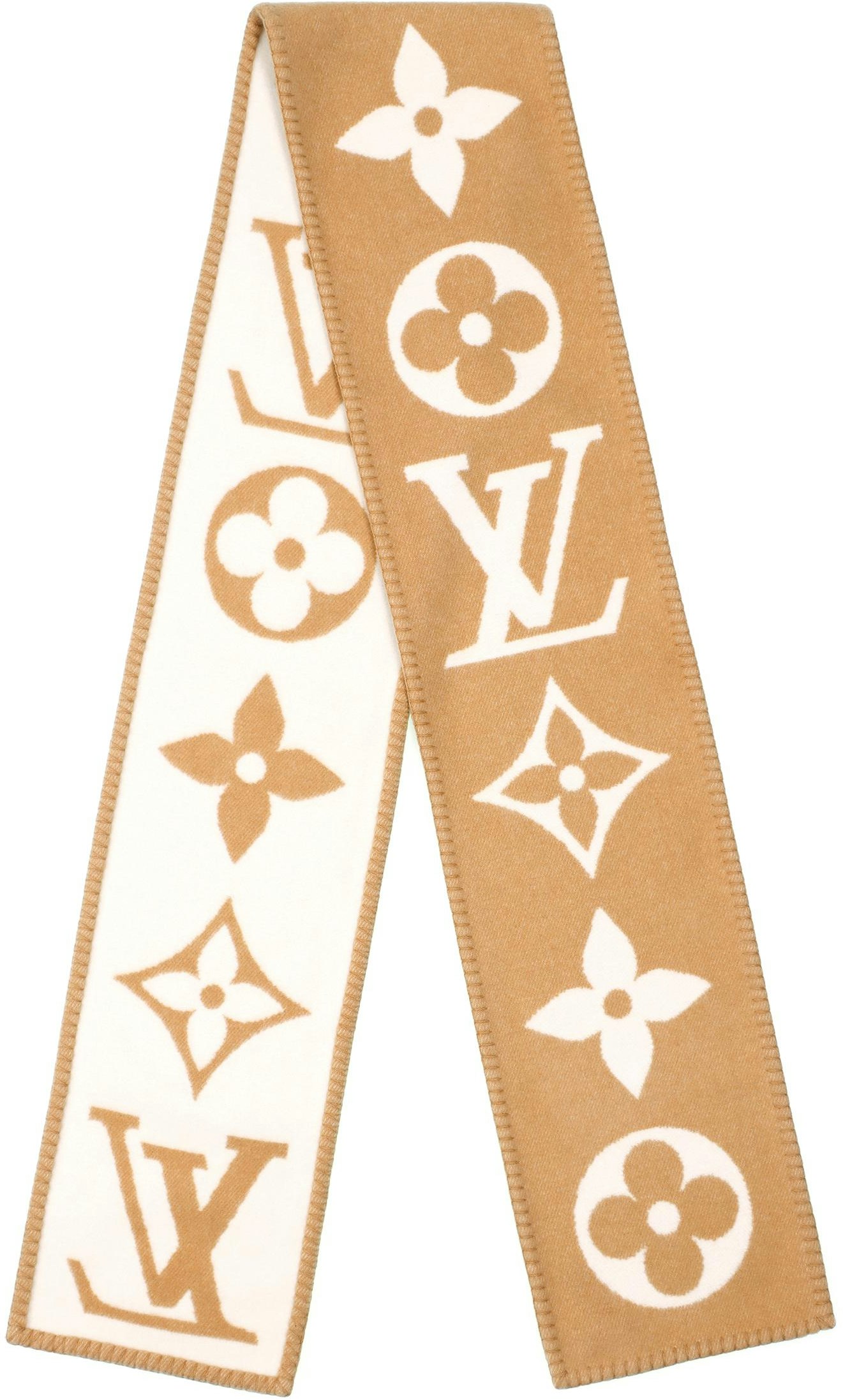 women-louis-vuitton-monogram-cashmere-knit-scarf-for-women-light-brown-m77856