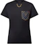 Buy (W) 路易威登 Monogram 鏈條口袋短袖T恤 黑色 女款 1AGT07