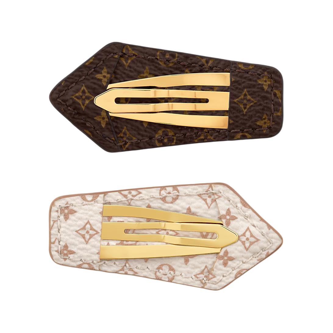 Lookbook (W) Louis Vuitton Pin Rambut Kanvas Monogram Berwarna Warni. M03029