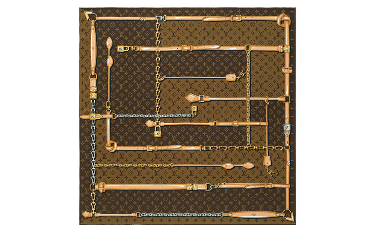 (Women) LOUIS VUITTON Monogram Confidential Silk Scarf Women’s Printed Multicolor. M78666 圖 2