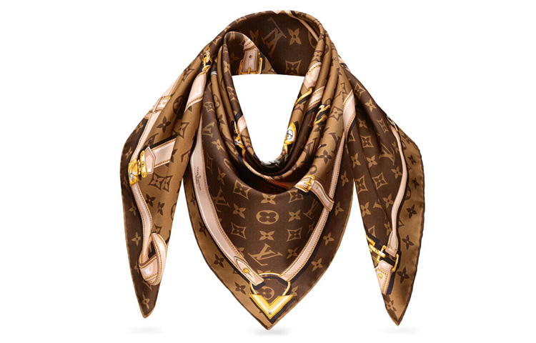 (Women) LOUIS VUITTON Monogram Confidential Silk Scarf Women’s Printed Multicolor. M78666 圖 3