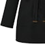 Sizing (Women) LOUIS VUITTON Monogram Double-Sided Hooded Long Coat Women Black 1AC2D8