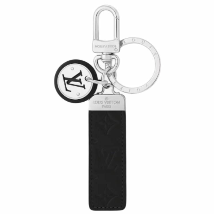 Order (Women) LOUIS VUITTON Monogram Embossed Leather Keychain for Women Black. M02040