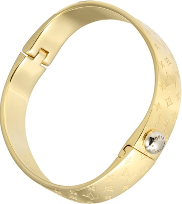 (W) Pulsera de Latón Grabada Monograma Louis Vuitton Oro M00251 Lookbook (W) Pulsera de Latón Grabada Monograma Louis Vuitton Oro M00251