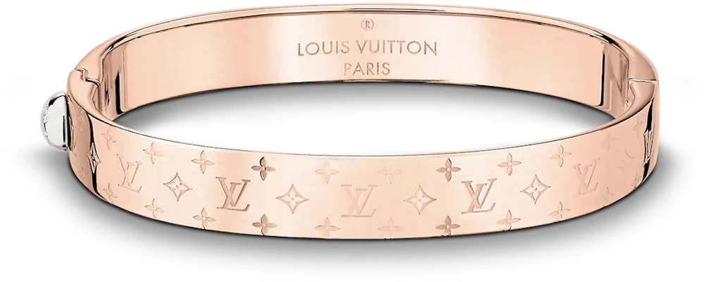 (W) 路易威登 LV Monogram刻字金属手链 玫瑰金 M00253 Order (W) 路易威登 LV Monogram刻字金属手链 玫瑰金 M00253