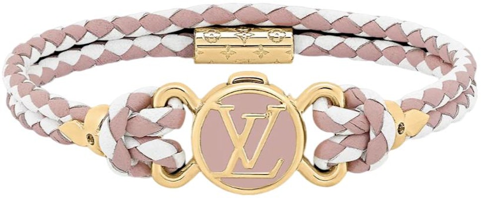(Women) LOUIS VUITTON Monogram Floral Leather Bracelet Pink/White for Women M8061E Buy (Women) LOUIS VUITTON Monogram Floral Leather Bracelet Pink/White for Women M8061E