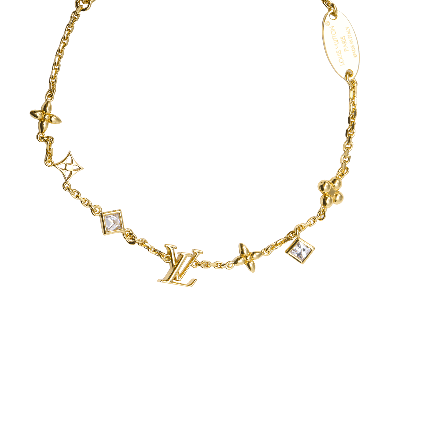 (Women) LOUIS VUITTON Monogram Floral Metal Bracelet  Gold. M1040A 圖 3