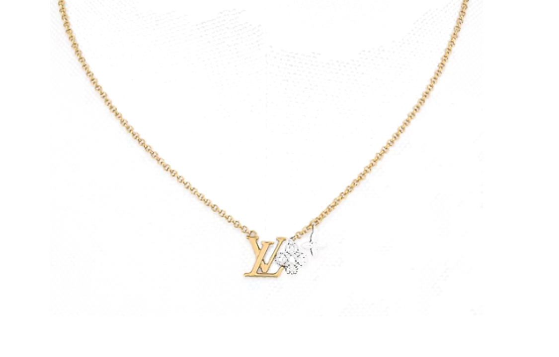 (Women) LOUIS VUITTON Monogram Flower Pendant Necklace Gold for Women. M01265 圖 2