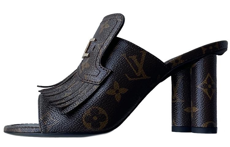 (Women) Louis Vuitton Monogram Fringe Pumps 'Brown' 1A96HG