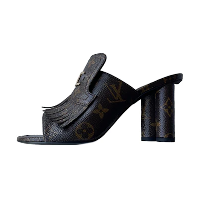 (W) LV Monogram Fringe Pumps 'Brown'