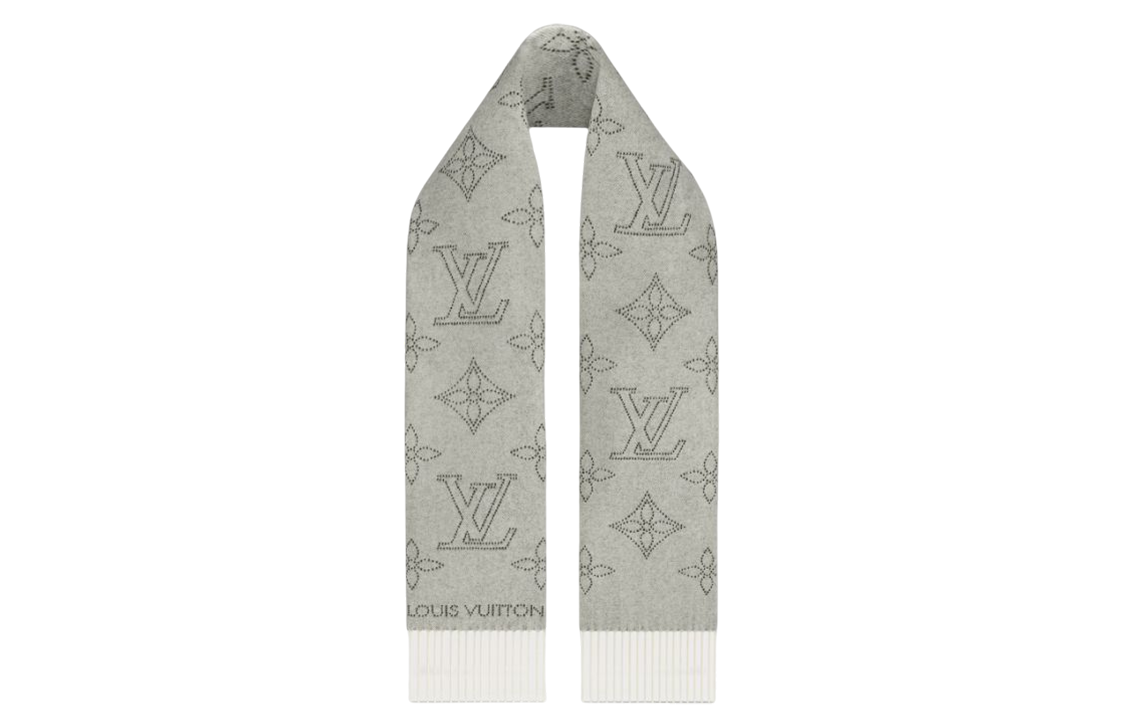 (Women) LOUIS VUITTON Monogram Fringe Scarf  Fashion Accessory. M77903 圖 3