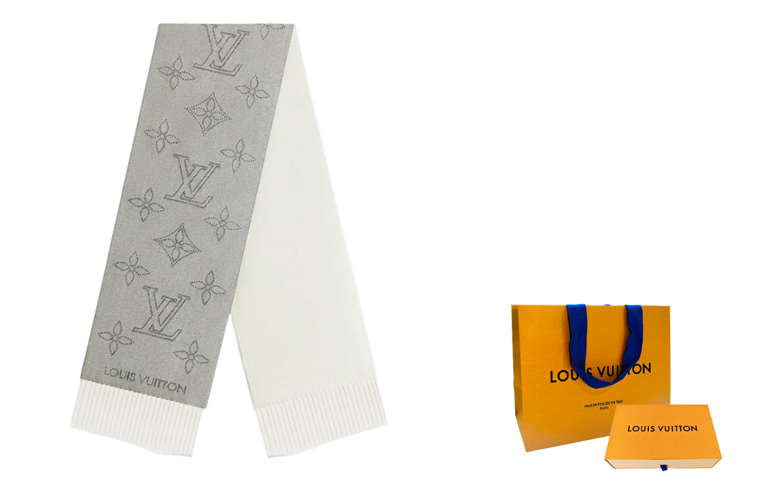 (Women) LOUIS VUITTON Monogram Fringe Scarf  Fashion Accessory. M77903 圖 5