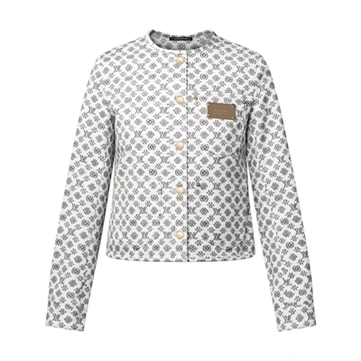 (Women) LOUIS VUITTON Monogram FW25 Cotton Jacquard Buttoned Long Sleeve Jacket Women 1AHX31