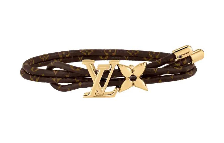 (Women) Louis Vuitton Monogram Gold-Plated  Bracelet Brown M8416 圖 2
