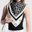 Lookbook (W) LOUIS VUITTON Monogram Infinity Silk Scarf Hitam Aksesori Wanita. M79893