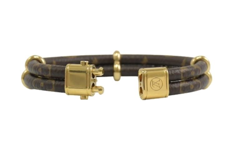 Lookbook (W) 루이 비통 모노그램 킵 잇 트와이스 캔버스 뱅글 골드 M6640F