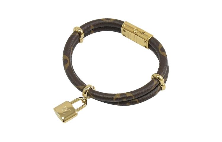 Shop (W) 루이 비통 모노그램 킵 잇 트와이스 캔버스 뱅글 골드 M6640F